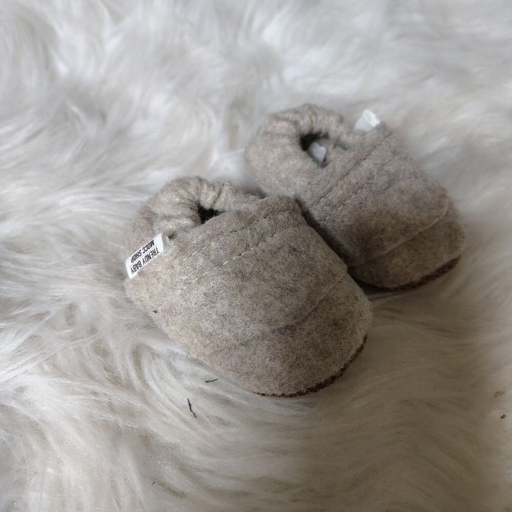 Trendy Mocc Shop Baby Newborn Felt Slippers